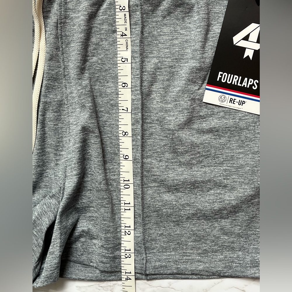 Fourlaps Stratus short in grey heather, size M - Picture 5 of 11